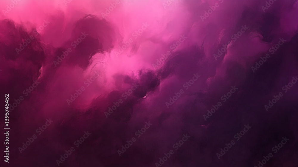 Fototapeta premium A vibrant abstract display of swirling, deep pink and purple hues.