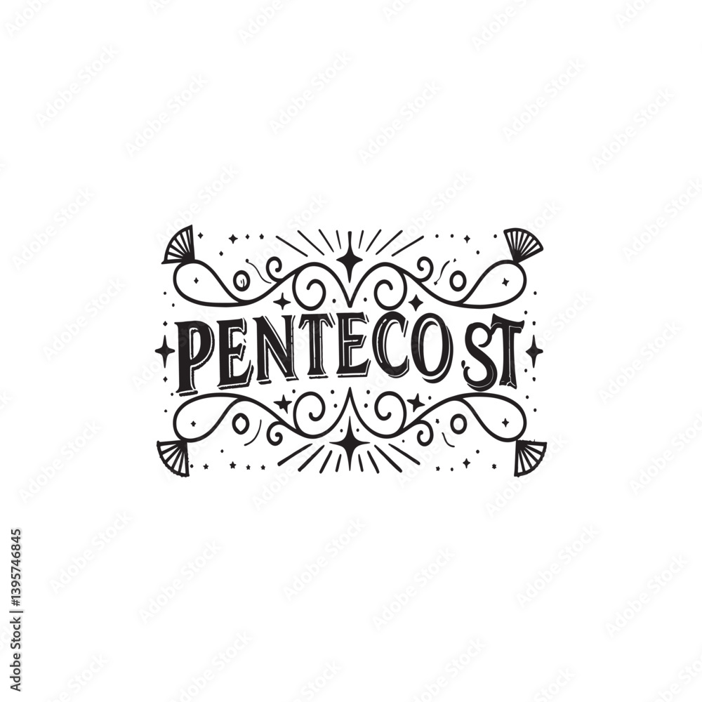 Pentecost-font-design-with-rectangle-silhouette style Pentecost-font-design-with-rectangle-silhouette style