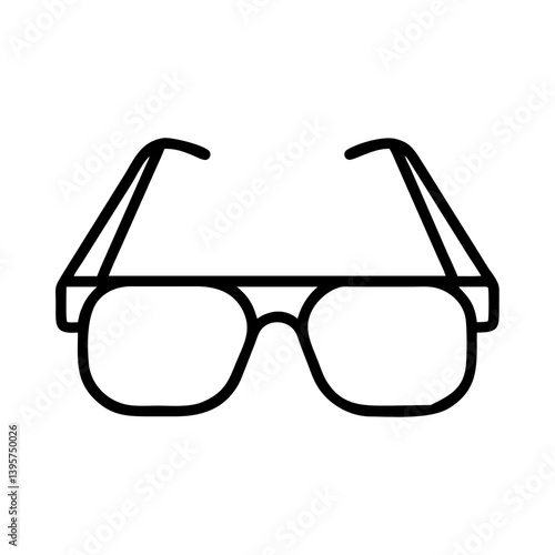 Eyeglasses spectacles eye glasses eyewear vision optical accessory line art