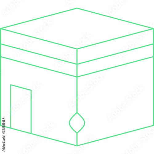 Holy Place single vector illustration icon