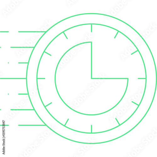 Rush Hour single vector illustration icon