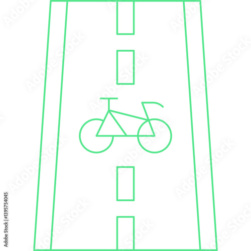 Bicycle Track single vector illustration icon