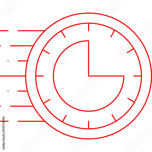 Rush Hour single vector illustration icon