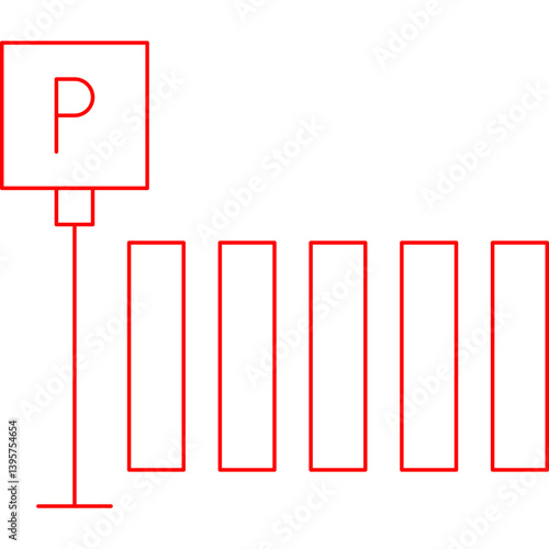 Zebra Crossing single vector illustration icon