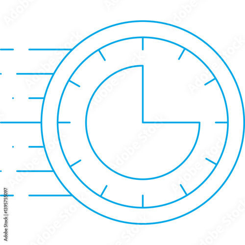 Rush Hour single vector illustration icon
