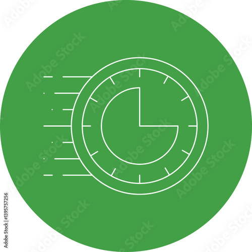 Rush Hour single vector illustration icon