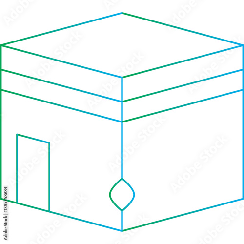 Holy Place single vector illustration icon