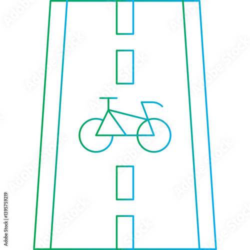 Bicycle Track single vector illustration icon