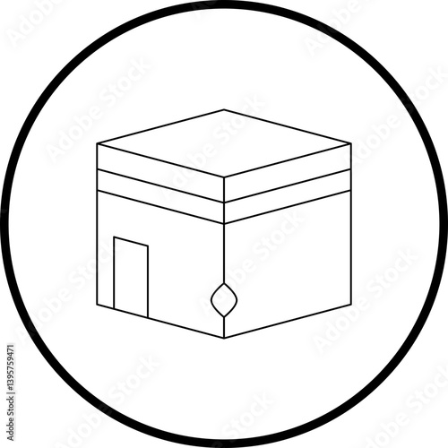 Holy Place single vector illustration icon