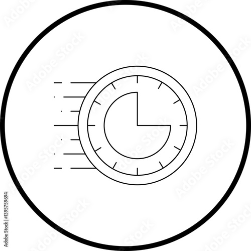 Rush Hour single vector illustration icon