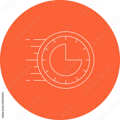Rush Hour single vector illustration icon