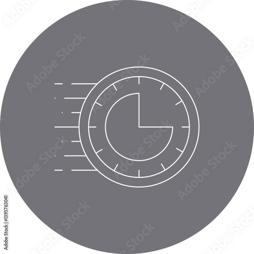 Rush Hour single vector illustration icon