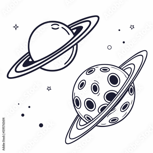 Cute cartoon space rocket vector illustration design