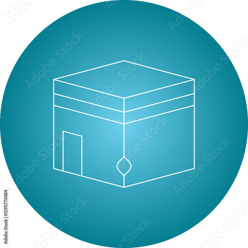 Holy Place single vector illustration icon