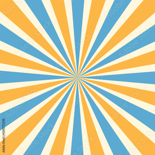 Circus background and spiral retro rays vector pattern. Vintage poster of red white sun or star burst radial lines with grunge texture, circus, carnival, summer fair or chapiteau backdrop