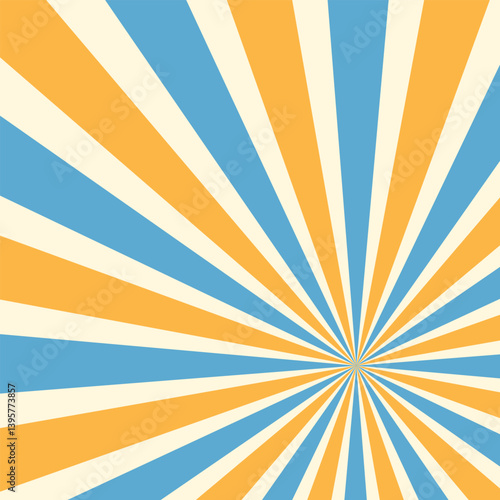 Circus background and spiral retro rays vector pattern. Vintage poster of red white sun or star burst radial lines with grunge texture, circus, carnival, summer fair or chapiteau backdrop