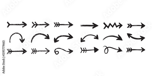 Hand-drawn Arrow Icons Set for Design Projects