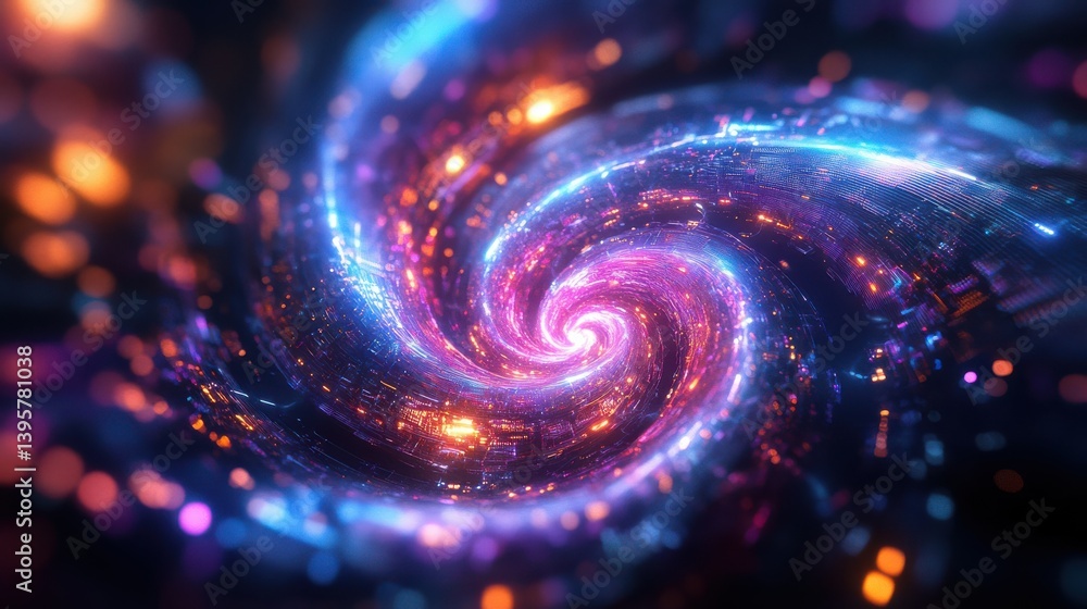 Quantum Processor Glowing with Swirling Neon Qubits Quantum Processor Glowing with Swirling Neon Qubits