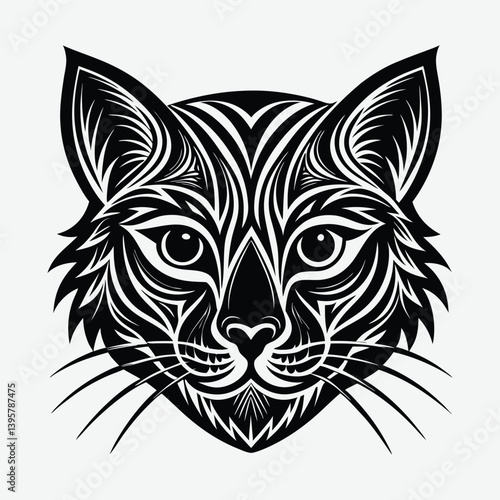 cat head tattoo