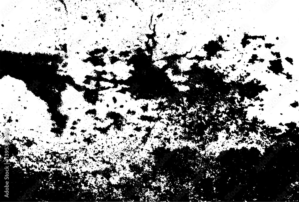 Obraz premium Rustic grunge texture with grain and stains. Abstract noise background. PNG graphic illustration with transparent background.
