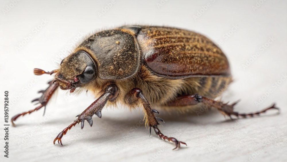 Naklejka premium Ambrosia Beetle on studio background