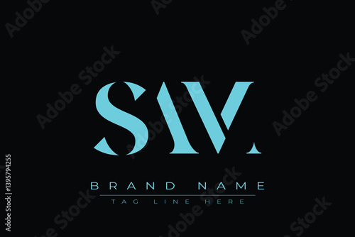 SAM abstract letter logo design. This logo is designed by three abstract letters.