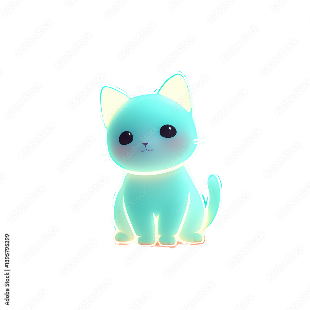 Playful cat illustration digital art cozy environment whimsical design Playful cat illustration digital art cozy environment whimsical design