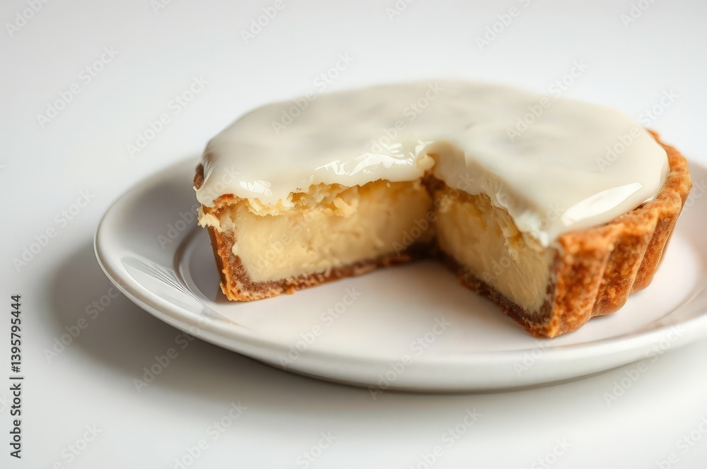 Delicious Bakewell Tart Close-Up Delicious Bakewell Tart Close-Up