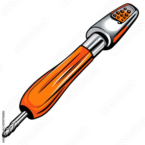 Modern screwdriver vector illustration 