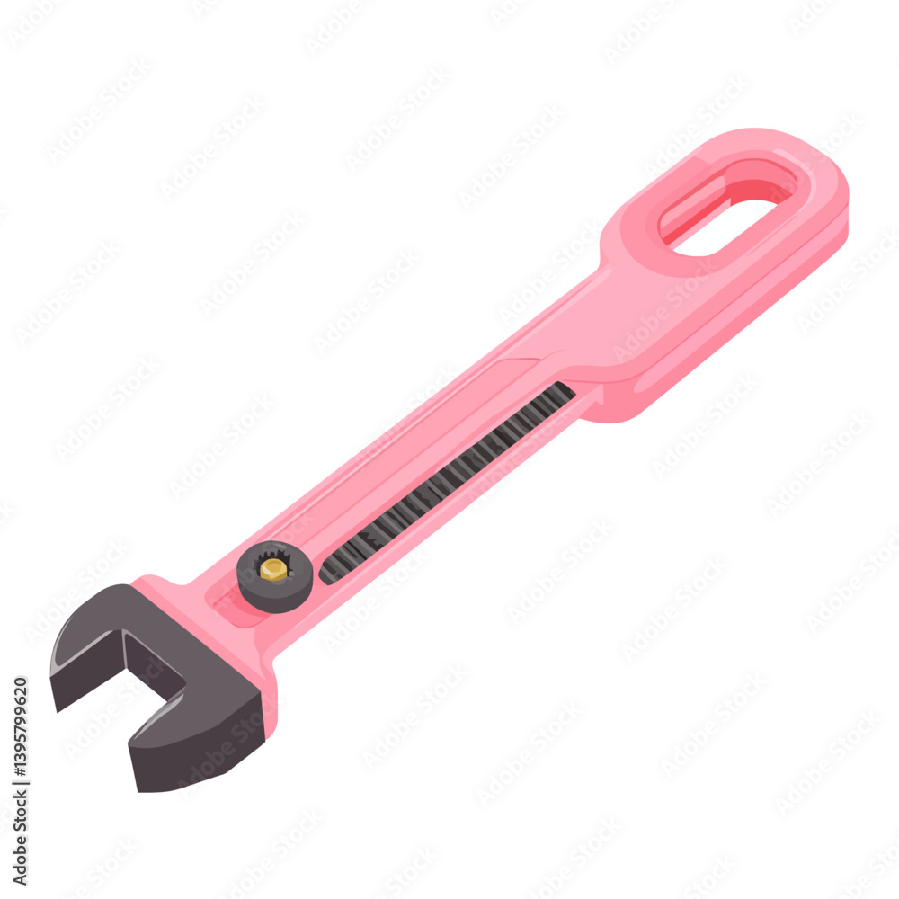 Modern spanner isolated Modern spanner isolated