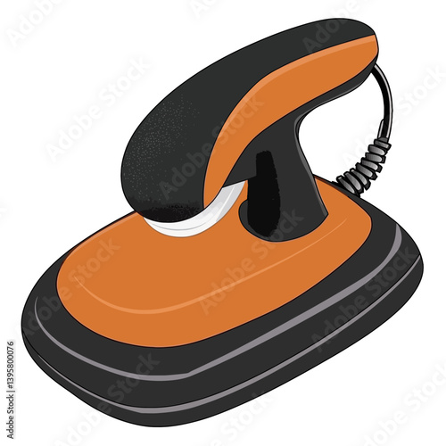 orange electric iron