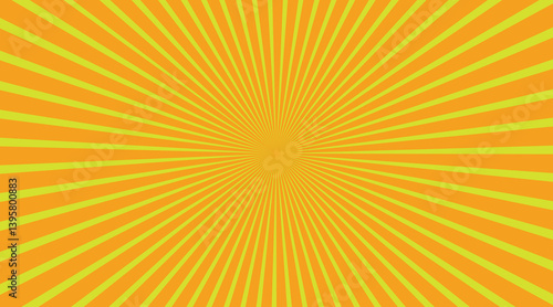 Wallpaper Mural orange sun rays background with halftone. Cartoon funny retro pattern strip mock up. Vintage backdrop for comic superhero text, speech bubble, message. Torontodigital.ca