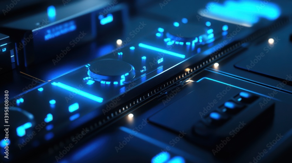 Quantum System Glowing with Advanced Binary Data Quantum System Glowing with Advanced Binary Data