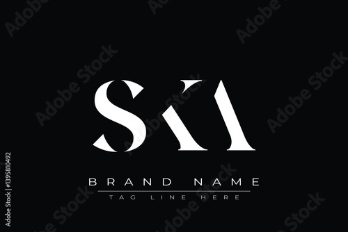 Photos SKA abstract letter logo design