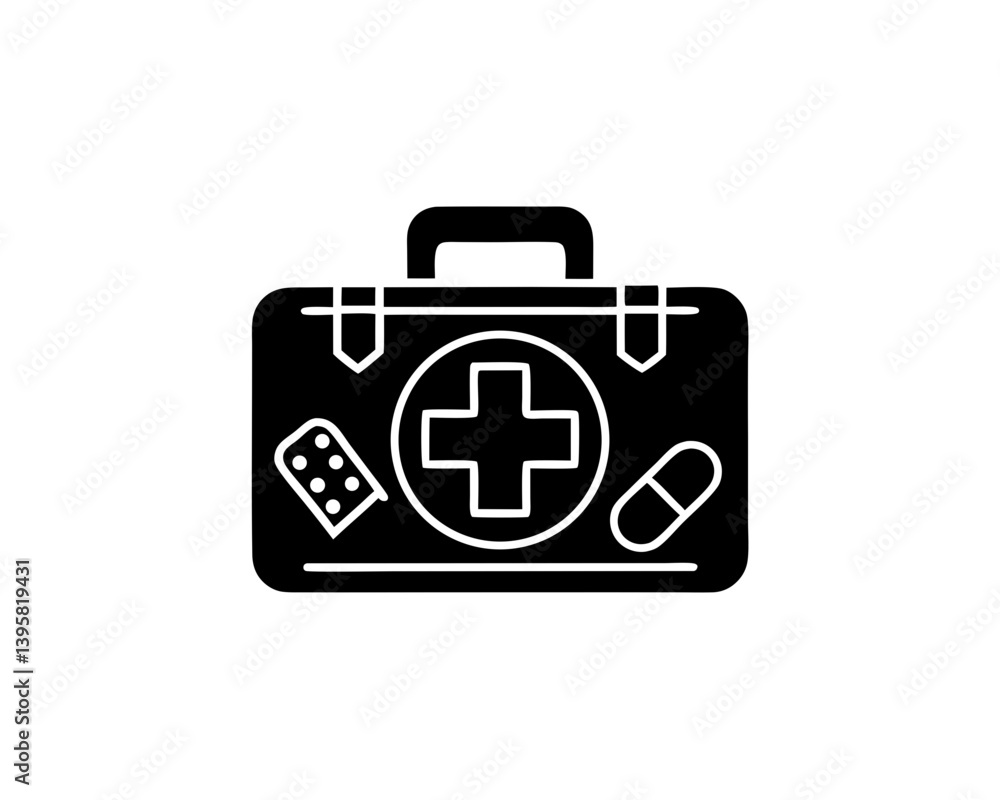 creative details First Aid Kit Icon Vector Illustration creative details First Aid Kit Icon Vector Illustration