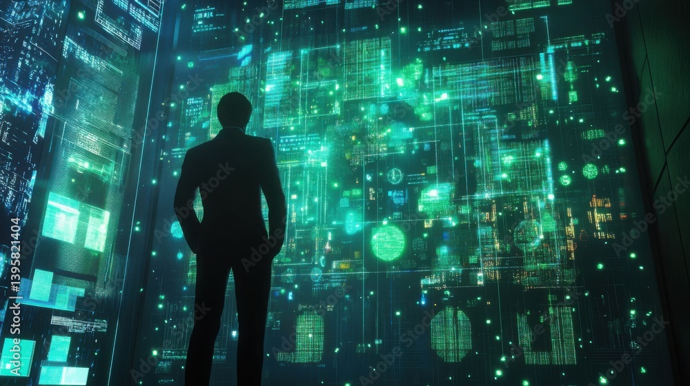 A futuristic holographic display showing complex tax calculations and financial graphs, glowing in blue A futuristic holographic display showing complex tax calculations and financial graphs, glowing in blue