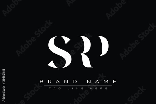 SRP abstract letter logo design. This logo is designed by three abstract letters.