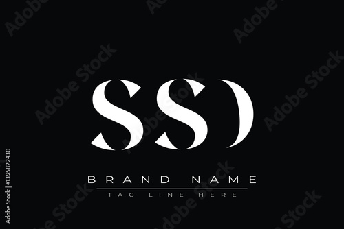 SSD abstract letter logo design. This logo is designed by three abstract letters.