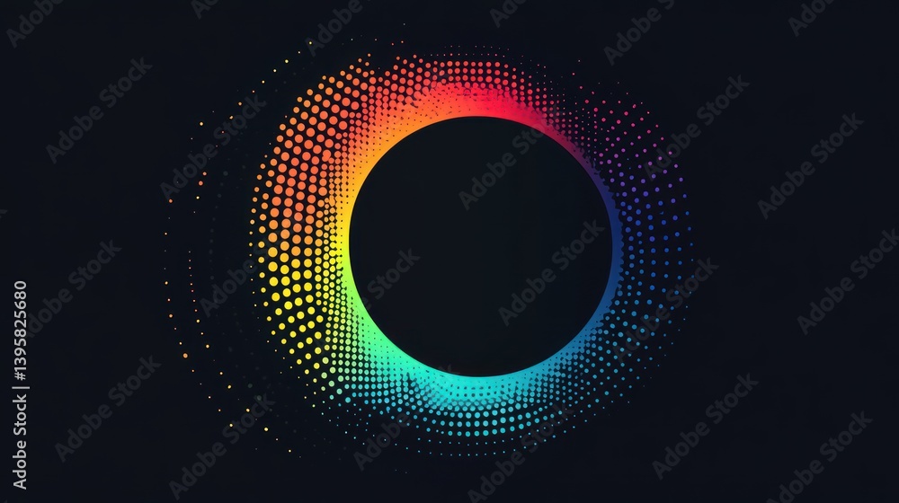 Colorful swirl frame, dark background, digital art, website design Colorful swirl frame, dark background, digital art, website design