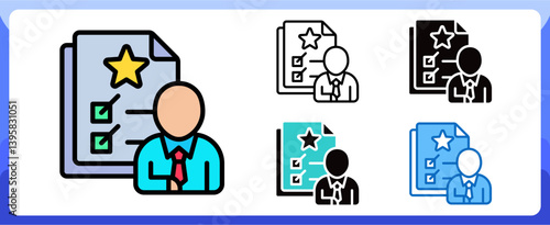 Accountability, Hybrid Work Multi Style Design Vector Concept