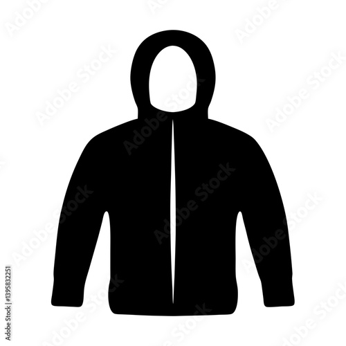 Black suit fashion silhouette of a standing windbreaker businessman's back clothing design
