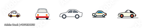 Car Vehicle Transport Road Wheels Design Icon Motion