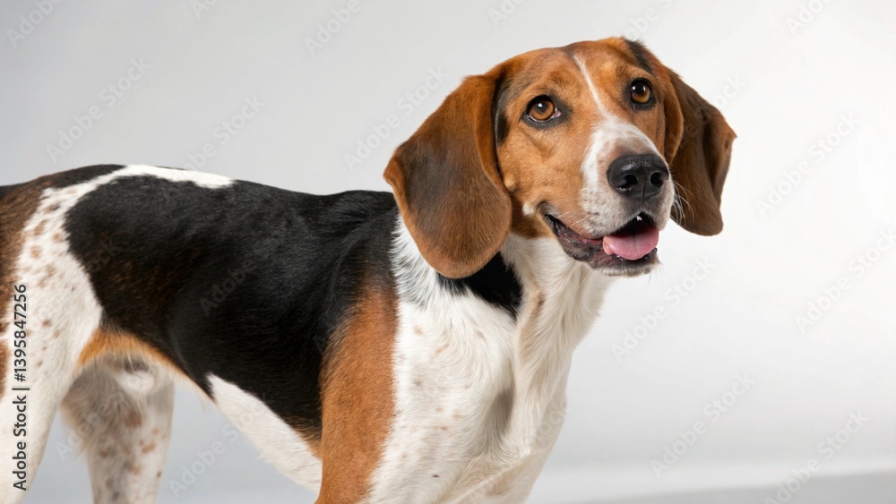 American Coonhound on studio background
American Coonhound on studio background