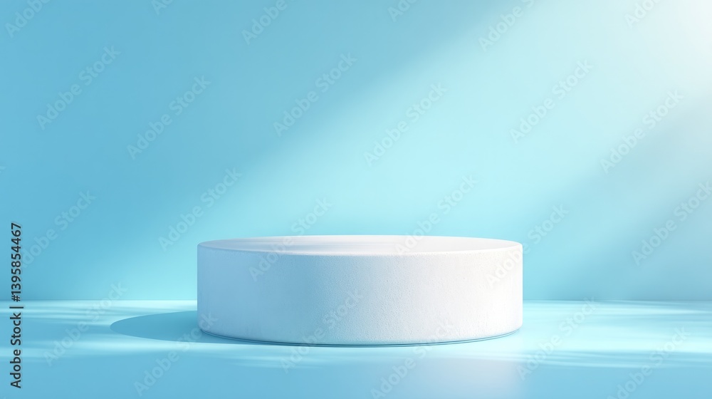 round empty podium in minimalist setting bathed in soft light with ample clean copy space for text round empty podium in minimalist setting bathed in soft light with ample clean copy space for text