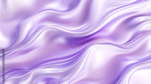 Wallpaper Mural Elegant pastel lilac and white background with soft satin gradient, fluid wave patterns  Torontodigital.ca