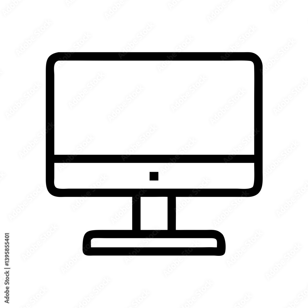 Desktop Monitor Stand Icon Design Desktop Monitor Stand Icon Design