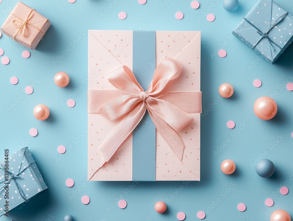 Pink box for a Greeting Card Pink box for a Greeting Card