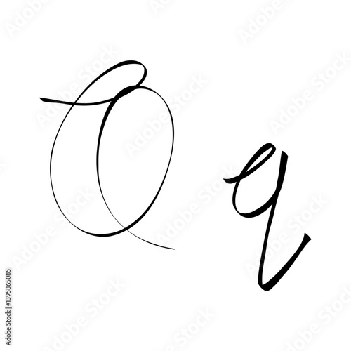 cursive q