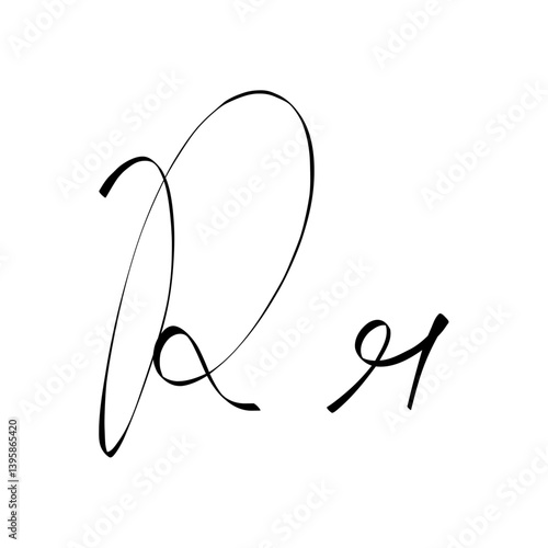 cursive r