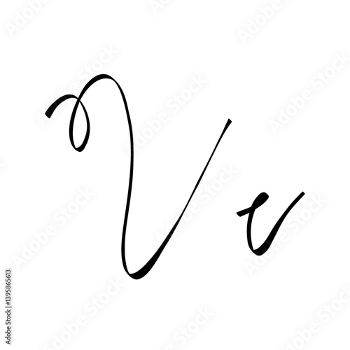 cursive v